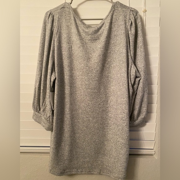 •HP• NWT 89th & Madison Women’s Plus Size 2X Gray Blouse Top - Picture 2 of 7
